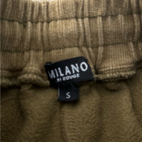 MILANO DI ROUGE Robbie Lux Stretch Sweatpant Zipper up Ankle Size Small - Picture 3 of 12